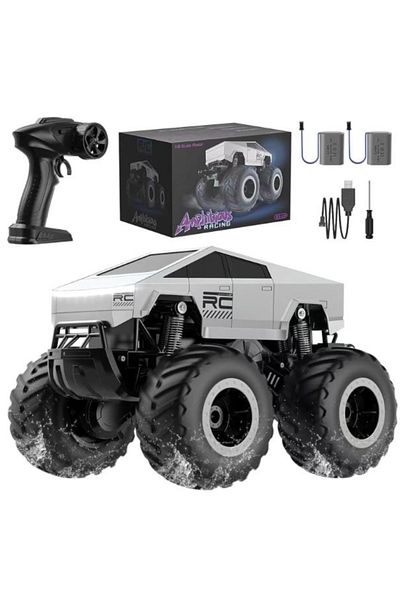 Iram 2025 Cybertruck RC Car 1:16 Scale –with 4WD, Dual Motors, LED Headlights, Waterproof All-Terrain