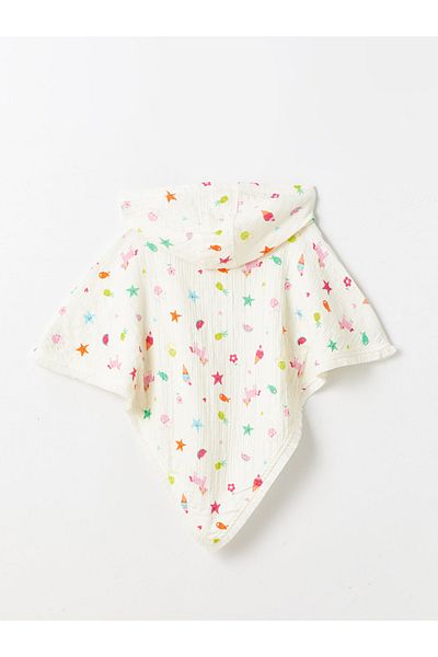 LC Waikiki Muslin Hooded Baby Girl Poncho Towel
