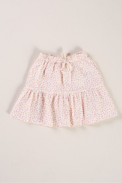 Bondberro Muslin Girl's 2 Layer Skirt 100% Cotton