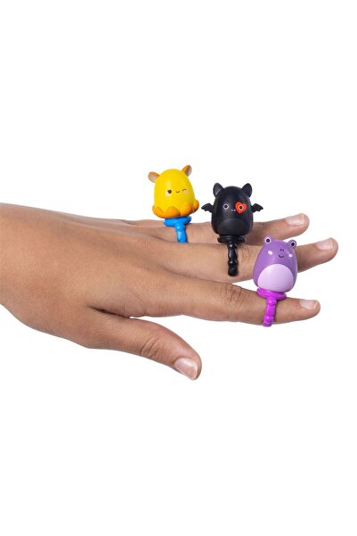 TOYFEST Squishmallows Mini Squish - a - Longs 14 Pcs Figure + Ring Set Model 3