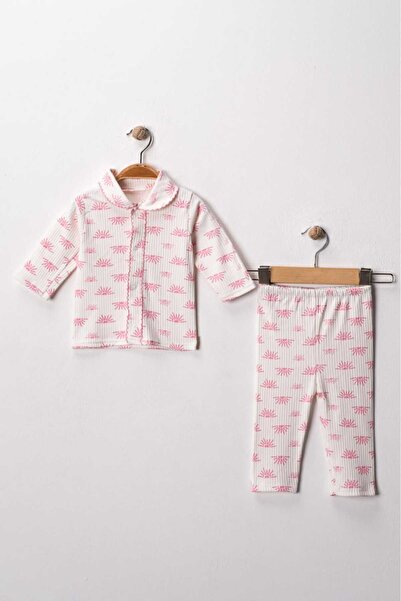 BUUFUU Bebek Yenidogan Çocuk Kiz Erkek Pamuklu Oyali Pijama Takımı Hediyelik