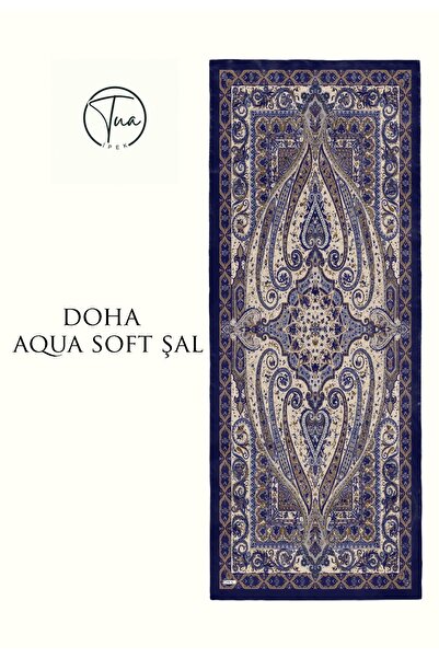 tuaipek شال قطن ناعم من الدوحة - منقوش عرقيًا