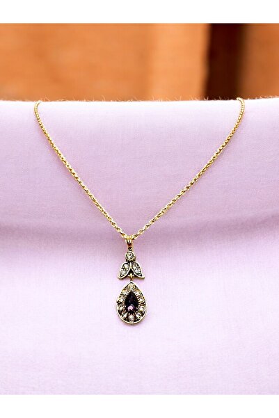 FUYA JEWELLERY Renkli Taşlı Damla Kolye