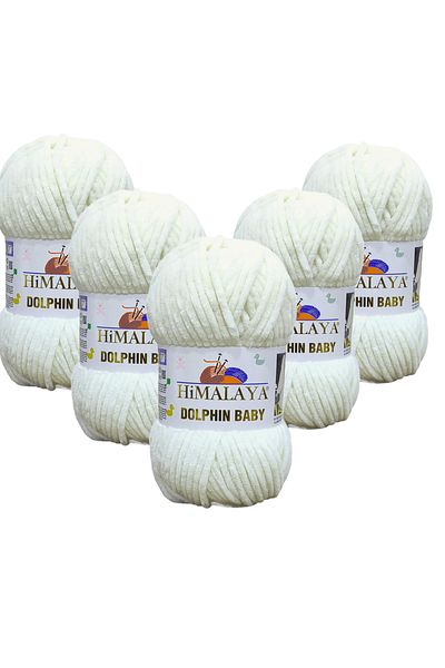 Himalaya Dolphin Baby Βελούδινη Κλωστή 5'λι ΠΑΚΕΤΟ - 80363 - 100 γρ. 120 μ.