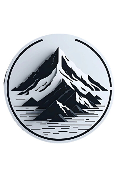 INOVATIX Set de 8 bucăți, autocolant vârf de munte, INOVATIX®. 6 cm