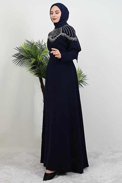 GİYZAMİLA Φόρεμα Nisan Ταξίλ Κόκκινο Σκούρο Ναυτικό