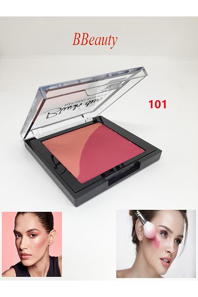 BBeauty Blush Duo Natural Blushed Two-Color Powder Blush That Gives a Natural Look