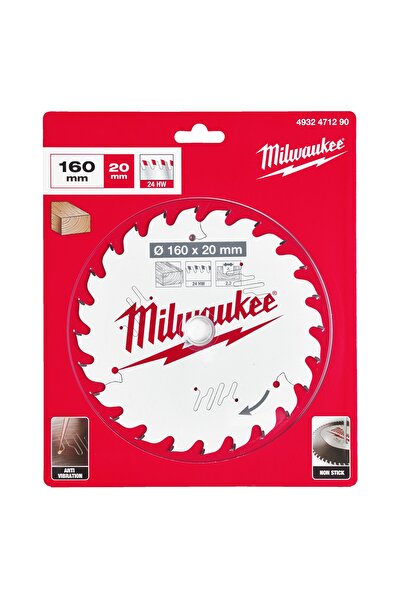 Milwaukee Sürtünme Önleyici Daire Testere CSB PW 160x20x2-2MM 24 Diş 4932471290