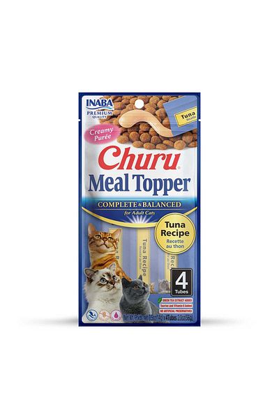 Inaba Churu Complete & Balanced For Adult Cats Tuna Recipe Cat Treats 56g