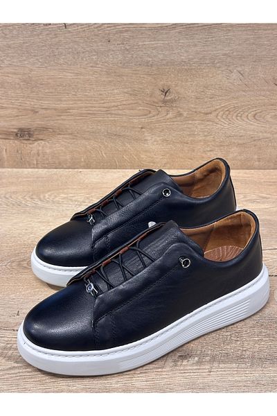 Pierre Cardin Rubber Laced Eva Orthopedic Sole Genuine Leather Casual Men's Shoes
