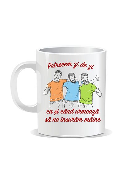 OEM Personalized mug with funny message, We spend every day as if we were getting married tomorrow - White interior