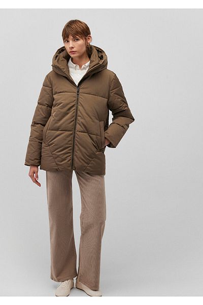Mavi Hooded Brown Puffer Coat