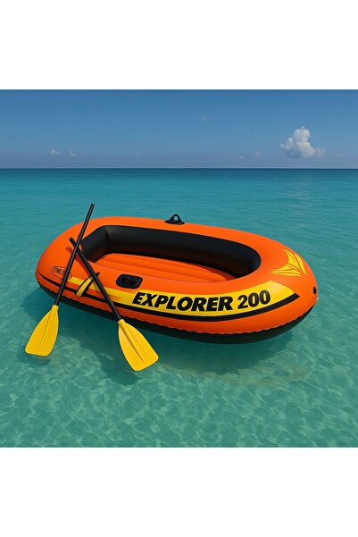 NUNU Explorer 200 Bot+Kürek+Pompa Set