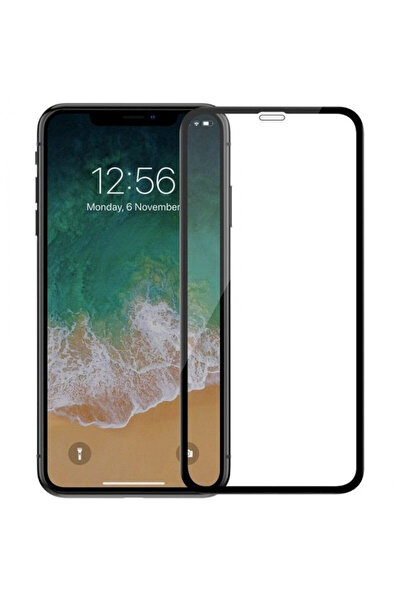 BLACK Apple iPhone XR Γυάλινη μεμβράνη, 9D FULL GLUE Μαύρο