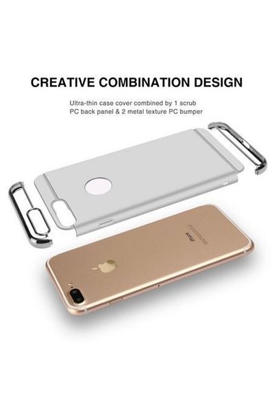 OEM Carcasă Apple iPhone 6 Plus/6S Plus, 3 în 1 argintie
