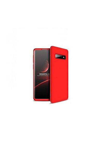 OEM Husă Samsung Galaxy S10, FullBody Elegance Luxury Red, acoperire completă la 360 de grade cu folie de protecție