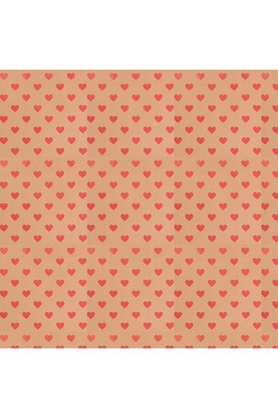 HDF PAZARLAMA 10 Pieces of Heart Patterned 50*70 Gift Wrapping Paper