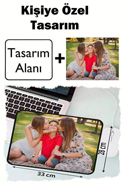 Hediye Deposu Kişiye Özel Karikatürlü Fotoğraf Baskılı 33x28 Cm Mousepad Kaym...