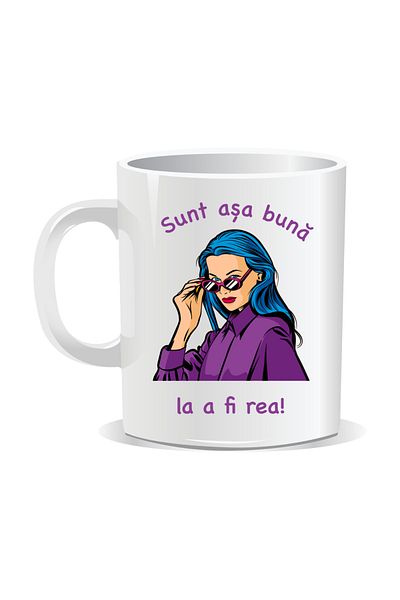 OEM Personalized mug with funny message, I'm so good at being bad - White interior