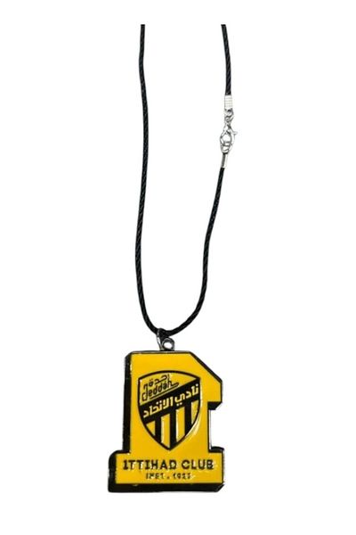 Ittihad سلسلة معدنية صغيرة أنيقة لنادي الاتحاد لكرة القدم، قطعة واحدة، إكسسوار معلق على المرآة لكرة القدم