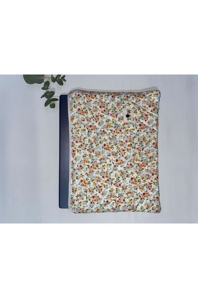 TALL WAY حافظة كمبيوتر محمول وكمبيوتر لوحي على شكل زهرة برتقالية مقاس 10-11-12 بوصة