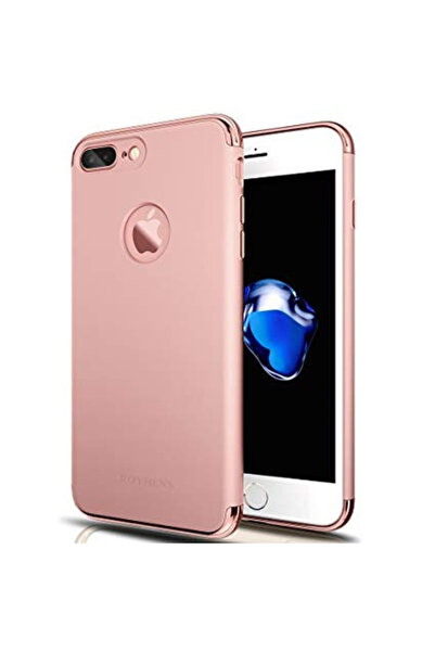 OEM Калъф за Apple iPhone 7 Plus, 3в1, розово-златен