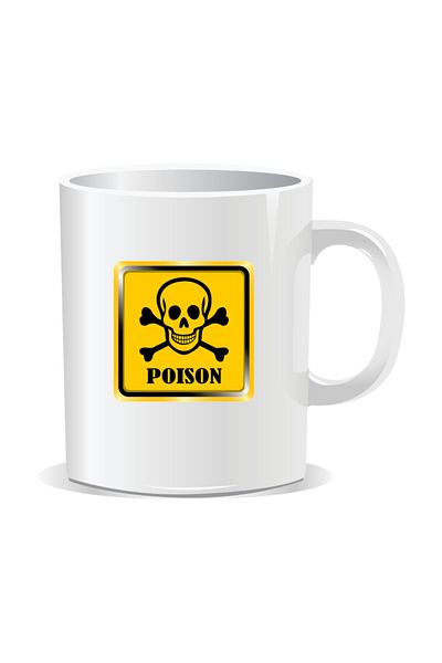 OEM Personalized mug with funny message, Poison - White interior