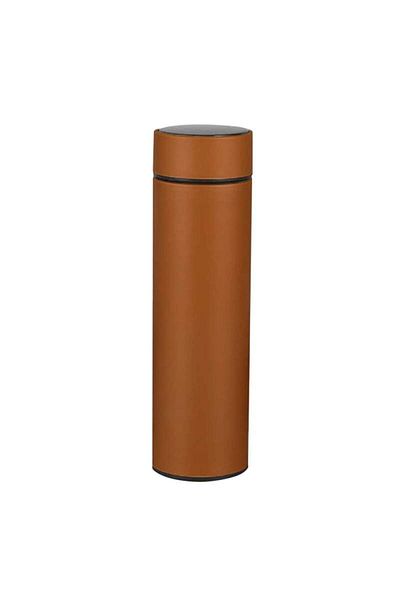 SIKS Termos inteligent cu termometru, 500 ml, maro