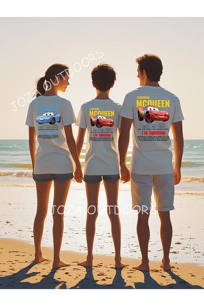 Joza Outdoors Mcqueen & Sally BACK Μπλουζάκι με στάμπα Oversize Mother Father Παιδική Συνδυασμός (ΕΙΝΑΙ ΤΙΜΗ ΜΟΝΟ ΠΡΟΪΟΝΤΟΣ)