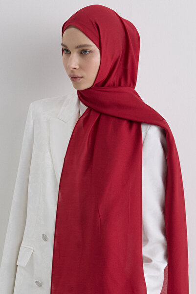 FENZA SCARF شال حرير باريس - أحمر