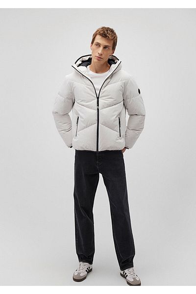 Mavi Hooded Gray Puffer Jacket