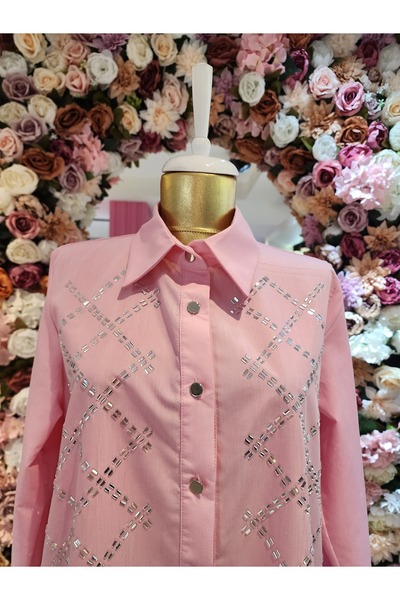 selinada kadın pembe tunik