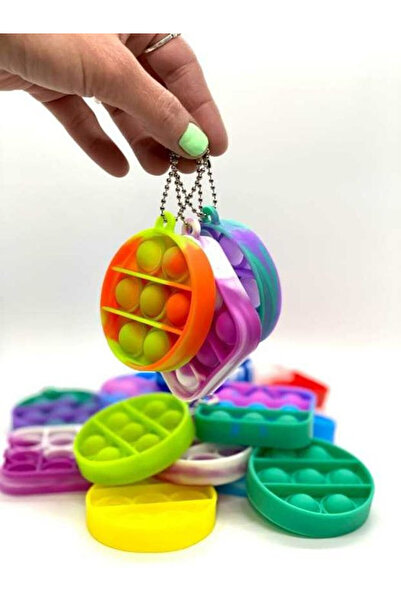 OEM Jucărie de deget antistres Pop-it cu breloc, diverse forme