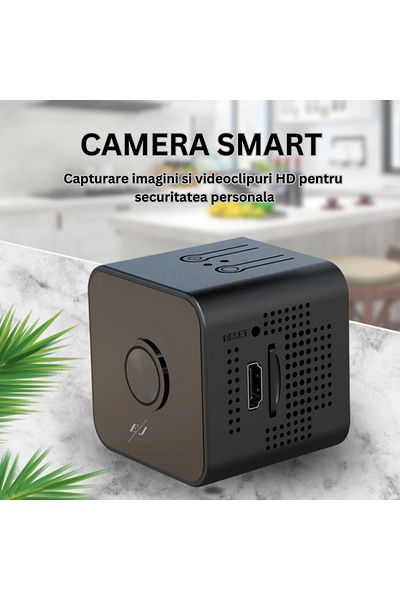 Spionescu Mini magnetic camera, X1, 4K-HD, 360° rotation, 160° viewing angle, night vision, motion detection