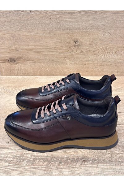 Pierre Cardin Lace-Up Eva Ortholite Sole Lightweight Genuine Leather Casual Shoes