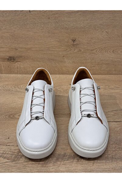 Pierre Cardin Ανδρικά παπούτσια Casual από γνήσιο δέρμα με λαστιχένια κορδόνια Eva Orthopedic Sole