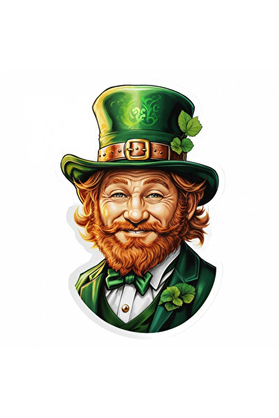 INOVATIX Set de 8 autocolante spiriduș cu floare în joben, INOVATIX®. 6 cm