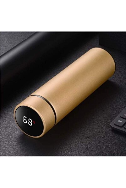 SIKS ® termos inteligent cu termometru, 500 ml, auriu