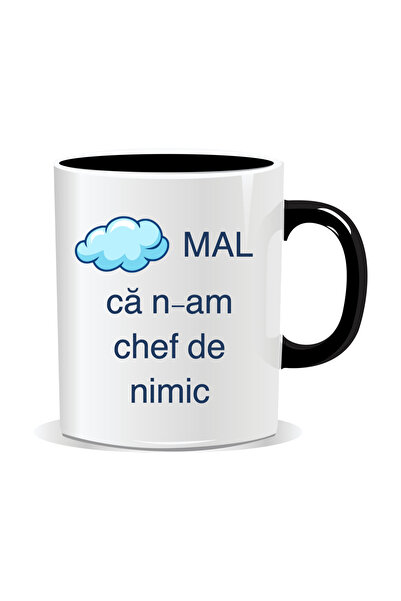 OEM Cana personalizata cu mesaj amuzant, Normal ca n-am chef de nimic - Inter...