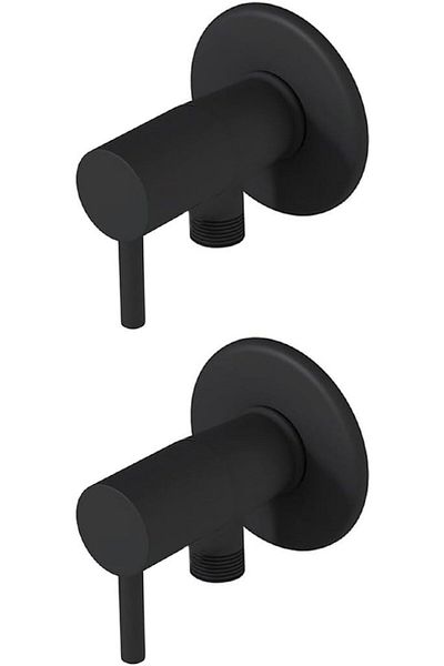 MCreative Black Open Close Bidet Tap 2 Pieces