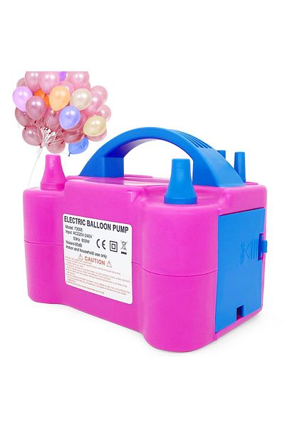 Brands For Less Electric Balloon Pump, Dual Nozzle Portable Balloons Air Pump for Balloon Arch, Balloon Garland