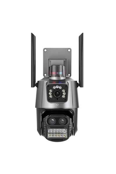 Spionescu Triple surveillance camera 4K, WIFI, 9MP, PTZ, CCTV, 10x zoom