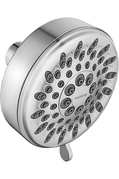 MCreative 20090 Ignite Five-Function Shower Head 2.5 m High Pressure Spray, Chrome