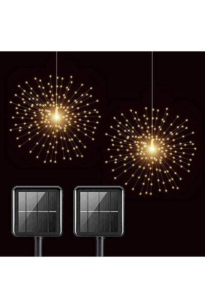 SIKS Christmas Installation 5 SIKS, Decorative Fireworks Type, Solar Panel Charging, 500 Led