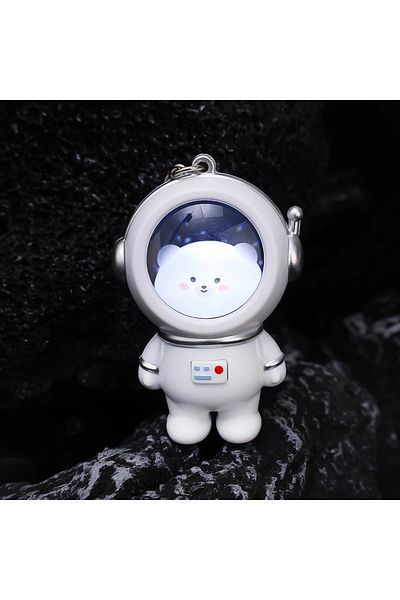 AYMETA 1 Illuminated Astronaut Cat or Panda Model Keychain