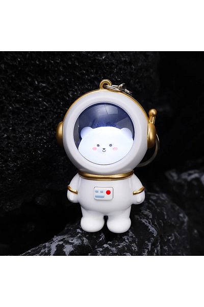 AYMETA 1 Illuminated Astronaut Cat or Panda Model Keychain