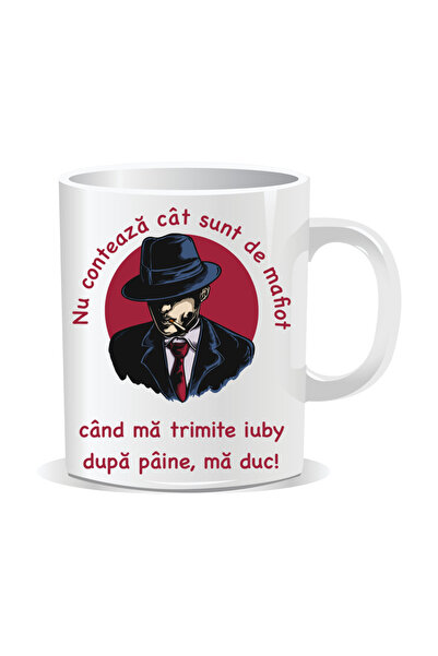 OEM Cana personalizata cu mesaj amuzant, Nu conteaza cat sunt de mafiot - Int...