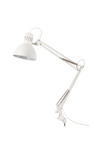 IKEA QUALİTY Çalışma Lambası Beyaz Kol ve Başlık Ayarlanabilir abajur çapı: 17 cm