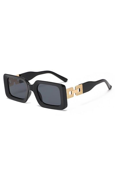 Tessero Sunglasses for Women, Square Shape, UV400 Protection, Tessero, Black