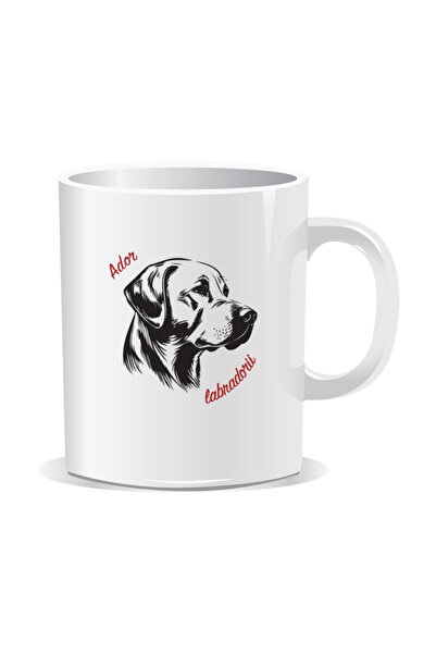 OEM Cana personalizata cu mesaje pentru iubitorii de caini, Ador labradorii -...